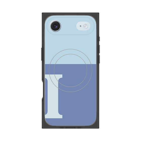Premium Square Case with MagSafe［ Original - initial two tone - I blue ］