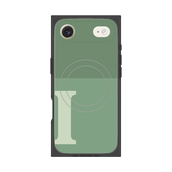 Premium Square Case with MagSafe［ Original - initial two tone - I green ］