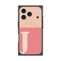 Premium Square Case with MagSafe［ Original - initial two tone - J pink ］