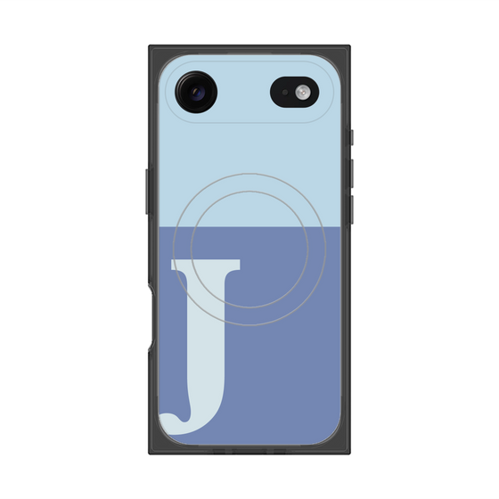 Premium Square Case with MagSafe［ Original - initial two tone - J blue ］