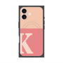 Premium Square Case with MagSafe［ Original - initial two tone - K pink ］