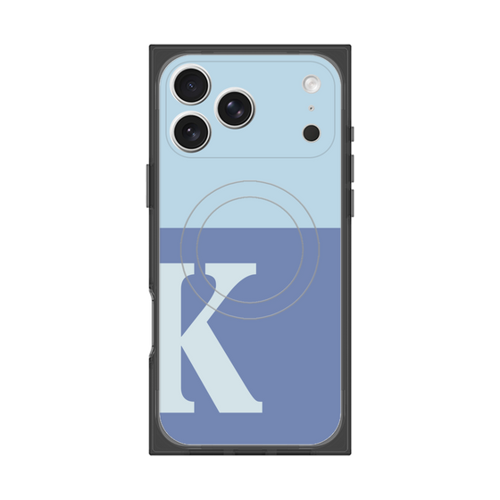 Premium Square Case with MagSafe［ Original - initial two tone - K blue ］