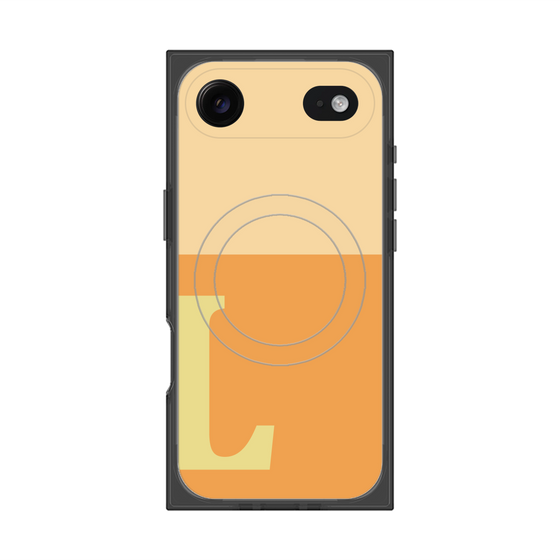 Premium Square Case with MagSafe［ Original - initial two tone - L orange ］