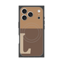 Premium Square Case with MagSafe［ Original - initial two tone - L brown ］