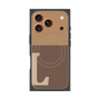 Premium Square Case with MagSafe［ Original - initial two tone - L brown ］