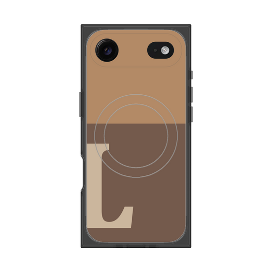 Premium Square Case with MagSafe［ Original - initial two tone - L brown ］