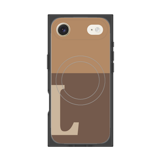 Premium Square Case with MagSafe［ Original - initial two tone - L brown ］