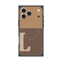 Premium Square Case with MagSafe［ Original - initial two tone - L brown ］