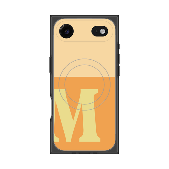 Premium Square Case with MagSafe［ Original - initial two tone - M orange ］