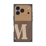 Premium Square Case with MagSafe［ Original - initial two tone - M brown ］
