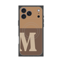 Premium Square Case with MagSafe［ Original - initial two tone - M brown ］