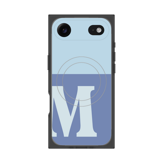 Premium Square Case with MagSafe［ Original - initial two tone - M blue ］