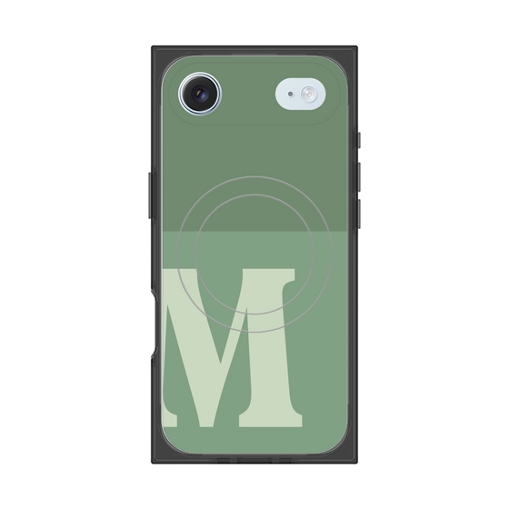 Premium Square Case with MagSafe［ Original - initial two tone - M green ］
