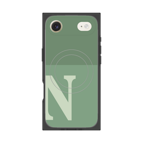 Premium Square Case with MagSafe［ Original - initial two tone - N green ］