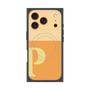 Premium Square Case with MagSafe［ Original - initial two tone - P orange ］