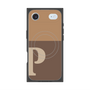 Premium Square Case with MagSafe［ Original - initial two tone - P brown ］