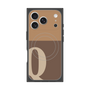 Premium Square Case with MagSafe［ Original - initial two tone - Q brown ］