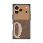 Premium Square Case with MagSafe［ Original - initial two tone - Q brown ］