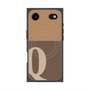 Premium Square Case with MagSafe［ Original - initial two tone - Q brown ］