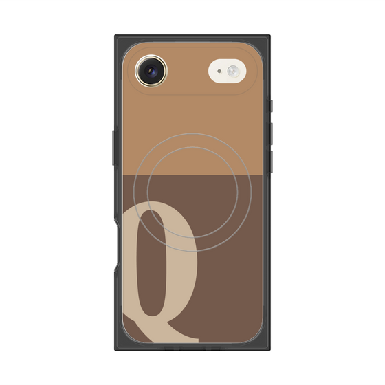 Premium Square Case with MagSafe［ Original - initial two tone - Q brown ］