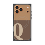 Premium Square Case with MagSafe［ Original - initial two tone - Q brown ］