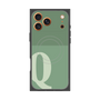 Premium Square Case with MagSafe［ Original - initial two tone - Q green ］