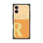 Premium Square Case with MagSafe［ Original - initial two tone - R orange ］