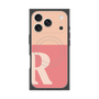 Premium Square Case with MagSafe［ Original - initial two tone - R pink ］