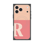 Premium Square Case with MagSafe［ Original - initial two tone - R pink ］
