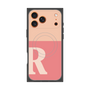 Premium Square Case with MagSafe［ Original - initial two tone - R pink ］