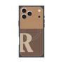 Premium Square Case with MagSafe［ Original - initial two tone - R brown ］