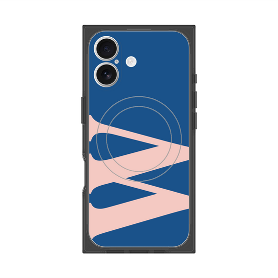 Premium Square Case with MagSafe［ Original - initial color - W navy ］