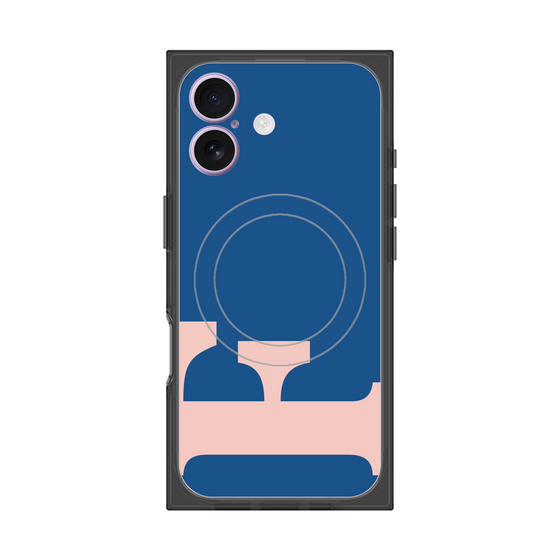 Premium Square Case with MagSafe［ Original - initial color - F navy ］