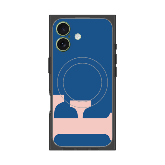 Premium Square Case with MagSafe［ Original - initial color - F navy ］