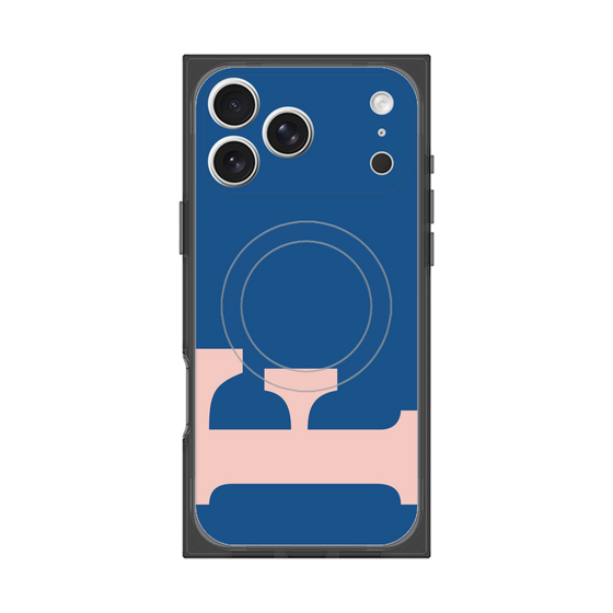 Premium Square Case with MagSafe［ Original - initial color - F navy ］