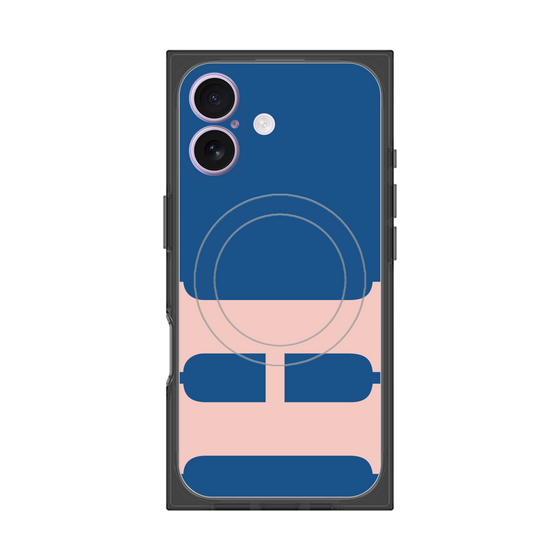 Premium Square Case with MagSafe［ Original - initial color - H navy ］