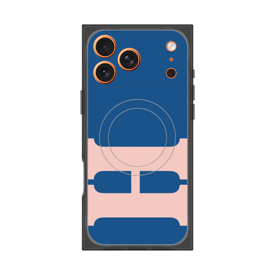 Premium Square Case with MagSafe［ Original - initial color - H navy ］