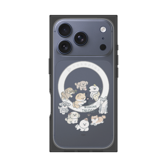 Premium Square Case with MagSafe［ Hello, It's Dog - All Together - Clear ］