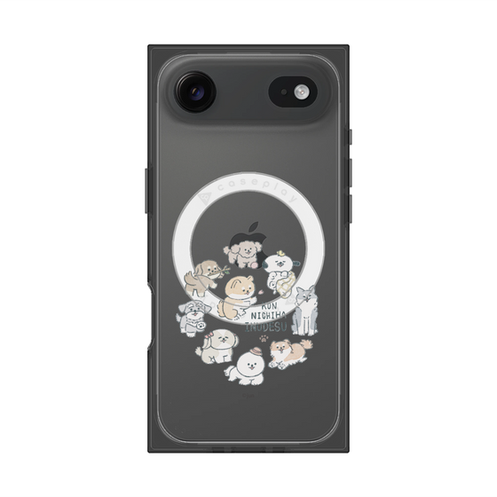 Premium Square Case with MagSafe［ Hello, It's Dog - All Together - Clear ］