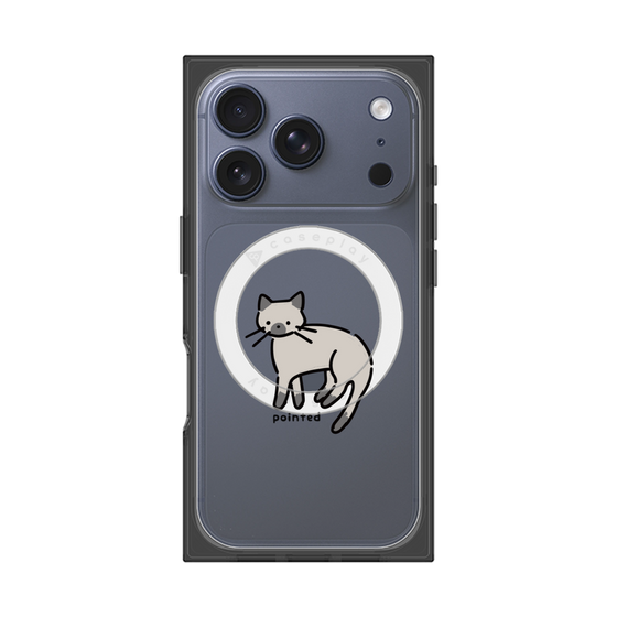 Premium Square Case with MagSafe［ Original - CASEPLAY Cat - pointed ］