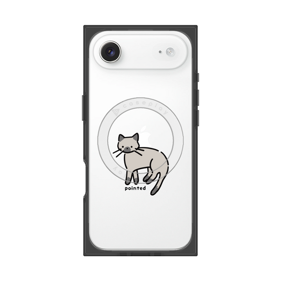 Premium Square Case with MagSafe［ Original - CASEPLAY Cat - pointed ］