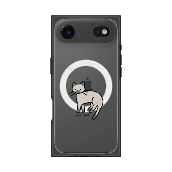 Premium Square Case with MagSafe［ Original - CASEPLAY Cat - pointed ］