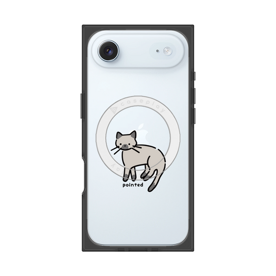 Premium Square Case with MagSafe［ Original - CASEPLAY Cat - pointed ］