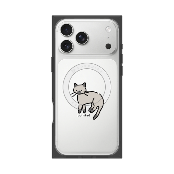 Premium Square Case with MagSafe［ Original - CASEPLAY Cat - pointed ］