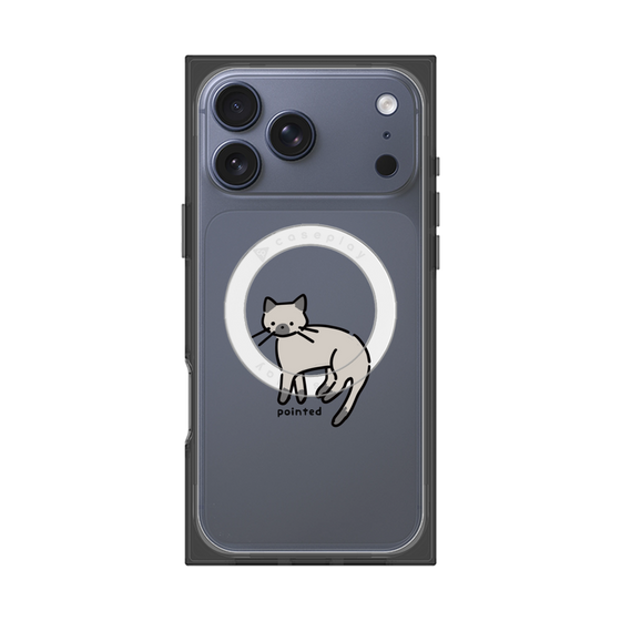 Premium Square Case with MagSafe［ Original - CASEPLAY Cat - pointed ］