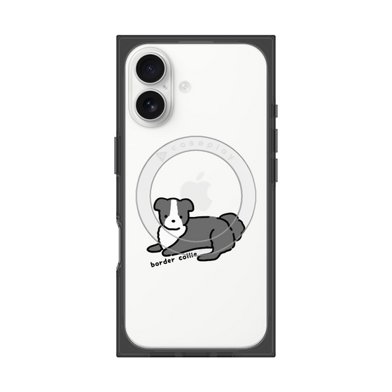 Premium Square Case with MagSafe［ Original - CASEPLAY Dog - border collie ］