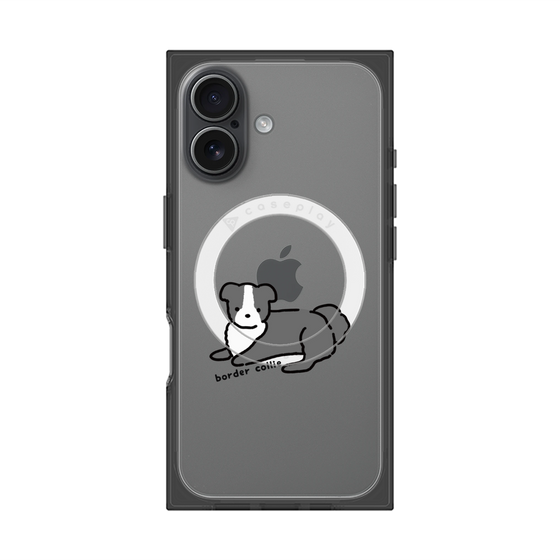 Premium Square Case with MagSafe［ Original - CASEPLAY Dog - border collie ］