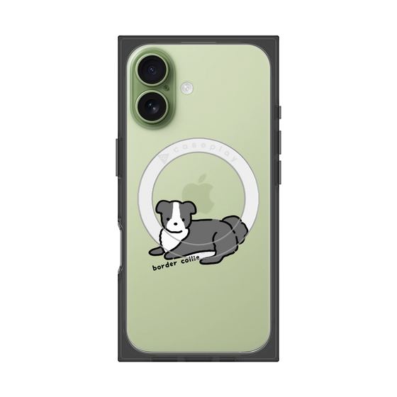 Premium Square Case with MagSafe［ Original - CASEPLAY Dog - border collie ］