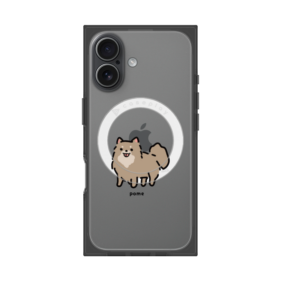 Premium Square Case with MagSafe［ Original - CASEPLAY Dog - Pome ］