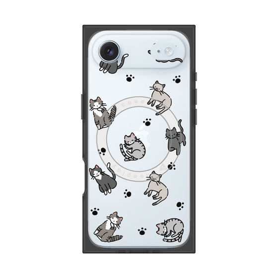 Premium Square Case with MagSafe［ Original - CASEPLAY Cat All-over Pattern - color ］